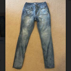 Mid-Rise Bleached Jeans